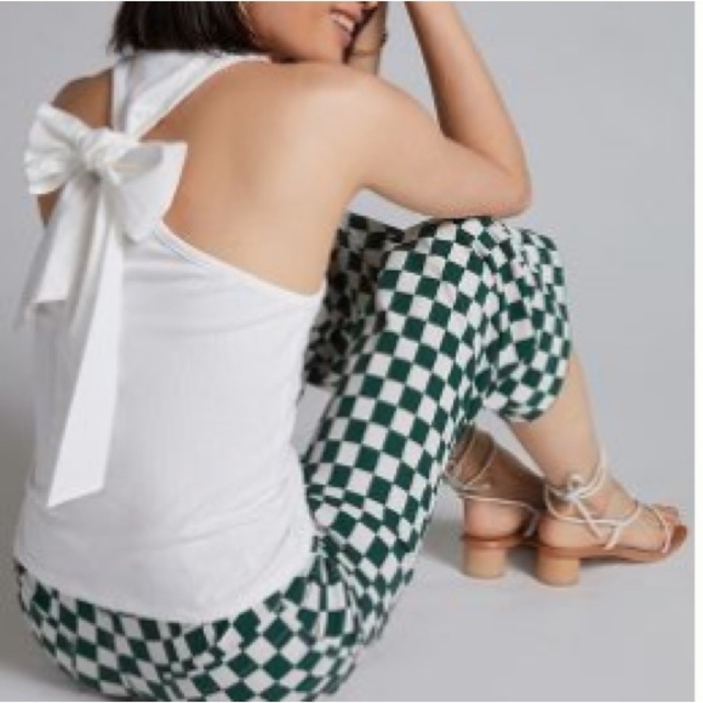 Anthropologie bow back tank